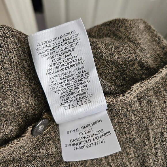 Grey/Green Men's Red Head Brand Co Long Sleeve Shirt size 2XL - Picture 3 of 12